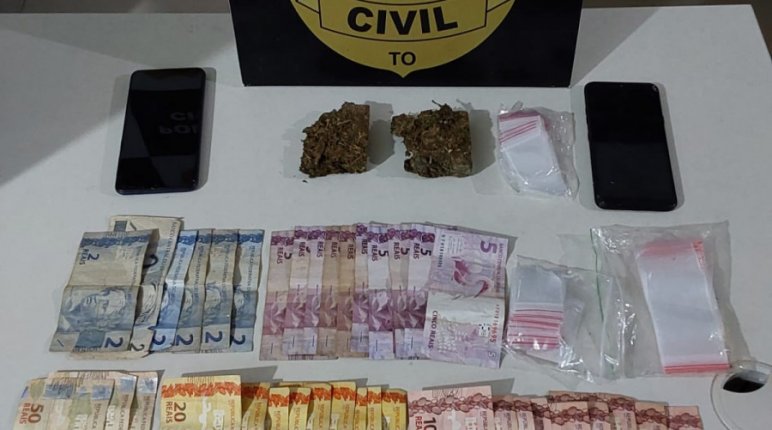 Polícia Civil apreende drogas e prende casal por tráfico em