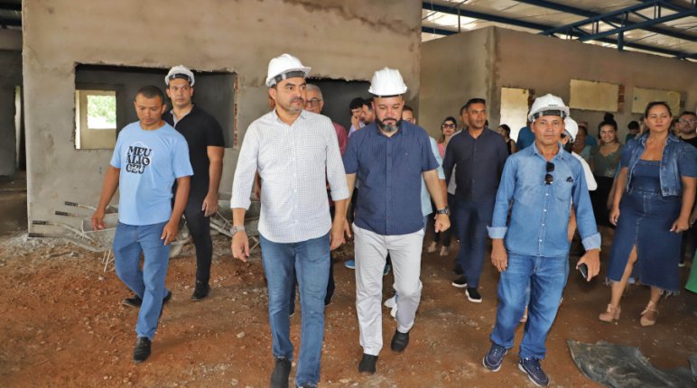 Em Buritirana Governador Wanderlei Barbosa Vistoria Obras De Escola